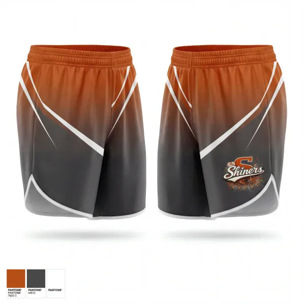 Womens Shorts, The Shiners, Softball, Teamtime, Team time, sublimation, custom sports apparel, team uniforms, spirit wear, spiritwear, sports uniforms, custom shirts, team store, custom team store, fundraiser sports, apparel fundraiser