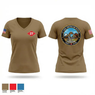 Womens Short Sleeve Vneck Shirt, NCB 27, Marines, Teamtime, Team time, sublimation, custom sports apparel, team uniforms, spirit wear, spiritwear, sports uniforms, custom shirts, team store, custom team store, fundraiser sports, apparel fundraiser