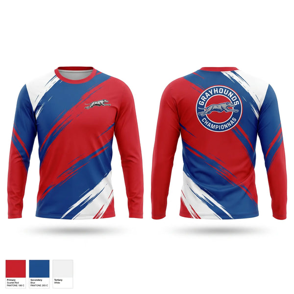 Long Sleeve Performance Shirt, Greyhounds, , Teamtime, Team time, sublimation, custom sports apparel, team uniforms, spirit wear, spiritwear, sports uniforms, custom shirts, team store, custom team store, fundraiser sports, apparel fundraiser