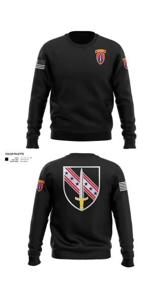 Crew Neck Sweatshirt, 6/54th SFAB, National Guard, Teamtime, Team time, sublimation, custom sports apparel, team uniforms, spirit wear, spiritwear, sports uniforms, custom shirts, team store, custom team store, fundraiser sports, apparel fundraiser