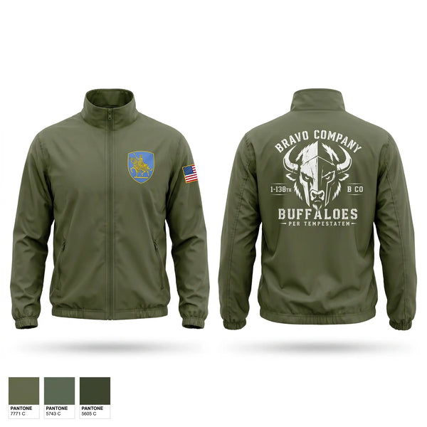 Windbreaker, B Co 1-138th IN, National Guard, Teamtime, Team time, sublimation, custom sports apparel, team uniforms, spirit wear, spiritwear, sports uniforms, custom shirts, team store, custom team store, fundraiser sports, apparel fundraiser