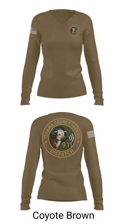 TCSO DISPATCH 56135562 Women's Long Sleeve V-neck Shirt - 16