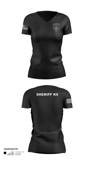 Womens Short Sleeve Vneck Shirt, Fayette County Sheriff WV, Police, Teamtime, Team time, sublimation, custom sports apparel, team uniforms, spirit wear, spiritwear, sports uniforms, custom shirts, team store, custom team store, fundraiser sports, apparel fundraiser