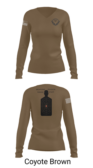 Womens Long Sleeve Vneck Shirt, WEAPONS DIVISION, , Teamtime, Team time, sublimation, custom sports apparel, team uniforms, spirit wear, spiritwear, sports uniforms, custom shirts, team store, custom team store, fundraiser sports, apparel fundraiser