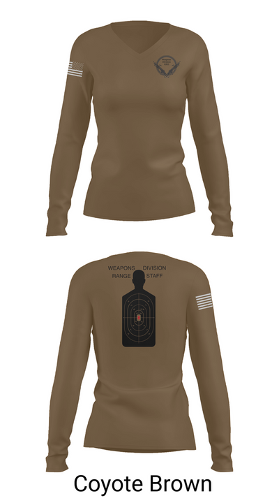 WEAPONS DIVISION 86897128 Women's Long Sleeve V-neck Shirt - 16