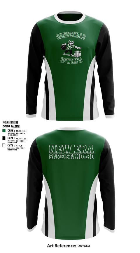 Long Sleeve Performance Shirt, Greeneville Bowling, Bowling, Teamtime, Team time, sublimation, custom sports apparel, team uniforms, spirit wear, spiritwear, sports uniforms, custom shirts, team store, custom team store, fundraiser sports, apparel fundraiser