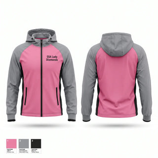 Windbreaker, SSA Lady Diamonds, Women's Basketball, Teamtime, Team time, sublimation, custom sports apparel, team uniforms, spirit wear, spiritwear, sports uniforms, custom shirts, team store, custom team store, fundraiser sports, apparel fundraiser