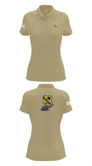 Womens Short Sleeve Performance Polo, 3227 aircav, Army, Teamtime, Team time, sublimation, custom sports apparel, team uniforms, spirit wear, spiritwear, sports uniforms, custom shirts, team store, custom team store, fundraiser sports, apparel fundraiser