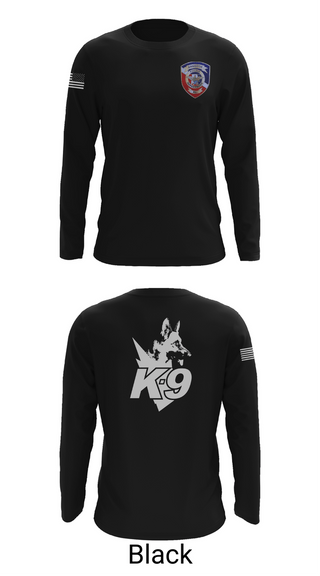 Long Sleeve Performance Shirt, Anniston Police Department K9 UnitAnniston Police Department K9 Unit, Police, Teamtime, Team time, sublimation, custom sports apparel, team uniforms, spirit wear, spiritwear, sports uniforms, custom shirts, team store, custom team store, fundraiser sports, apparel fundraiser