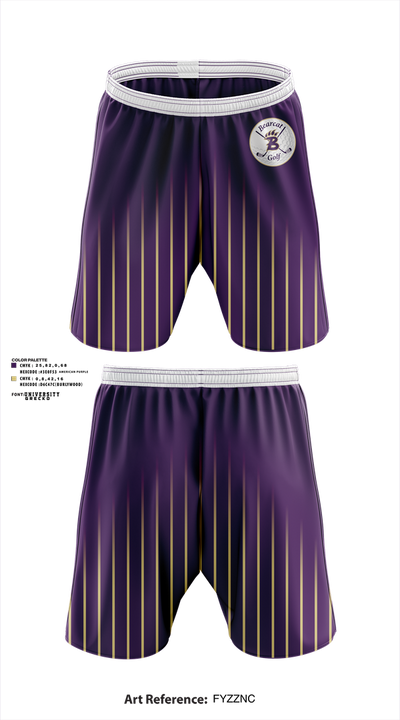 Bainbridge Bearcats Golf 75359298 Athletic Shorts With Pockets - 2