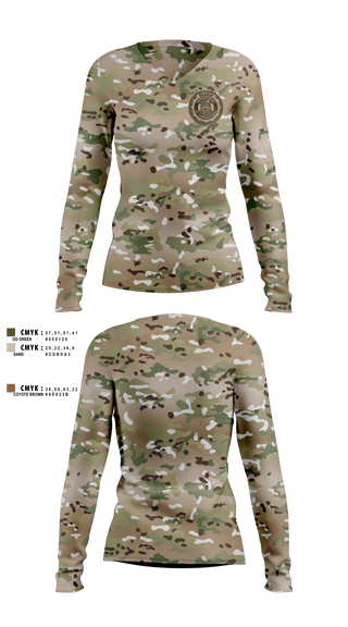 Womens Long Sleeve Vneck Shirt, BVCC Search Team, Police, Teamtime, Team time, sublimation, custom sports apparel, team uniforms, spirit wear, spiritwear, sports uniforms, custom shirts, team store, custom team store, fundraiser sports, apparel fundraiser