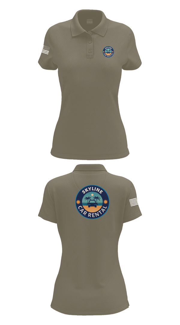 Womens Short Sleeve Performance Polo, Skyline Car Rental, Men's Basketball, Teamtime, Team time, sublimation, custom sports apparel, team uniforms, spirit wear, spiritwear, sports uniforms, custom shirts, team store, custom team store, fundraiser sports, apparel fundraiser