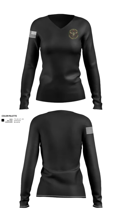 Treatment Platoon Women's Long Sleeve V-neck Shirt - 40