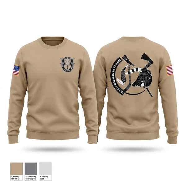 Crew Neck Sweatshirt, 2/19 SFG (A), Army, Teamtime, Team time, sublimation, custom sports apparel, team uniforms, spirit wear, spiritwear, sports uniforms, custom shirts, team store, custom team store, fundraiser sports, apparel fundraiser