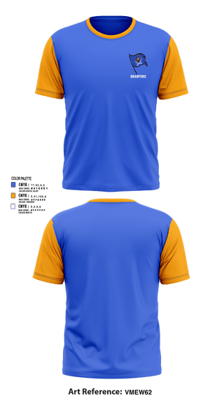 Short Sleeve Performance Shirt, Branford, , Teamtime, Team time, sublimation, custom sports apparel, team uniforms, spirit wear, spiritwear, sports uniforms, custom shirts, team store, custom team store, fundraiser sports, apparel fundraiser