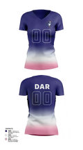 Kate Duncan Smith DAR School Volleyball 52095920 Women's Short Sleeve V-neck Shirt - 45