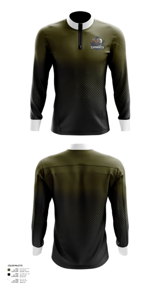 Quarter Zip Jacket, Slapsquatch, Ice Hockey, Teamtime, Team time, sublimation, custom sports apparel, team uniforms, spirit wear, spiritwear, sports uniforms, custom shirts, team store, custom team store, fundraiser sports, apparel fundraiser