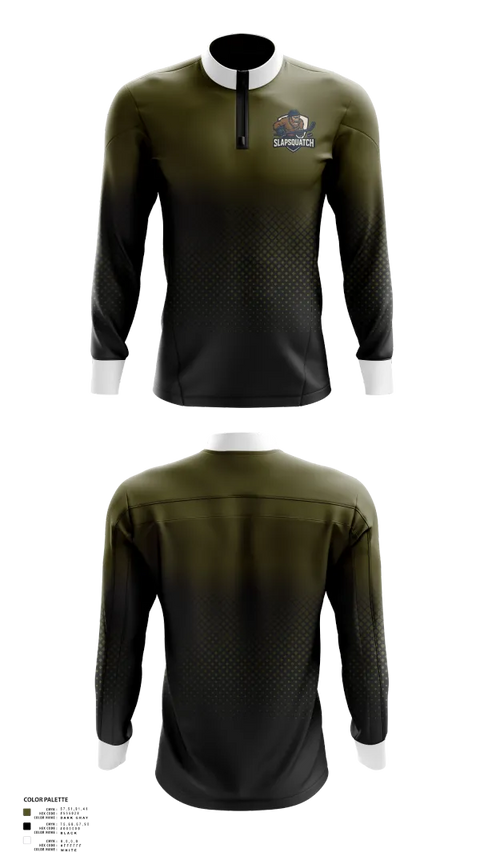 Quarter Zip Jacket, Slapsquatch, Ice Hockey, Teamtime, Team time, sublimation, custom sports apparel, team uniforms, spirit wear, spiritwear, sports uniforms, custom shirts, team store, custom team store, fundraiser sports, apparel fundraiser