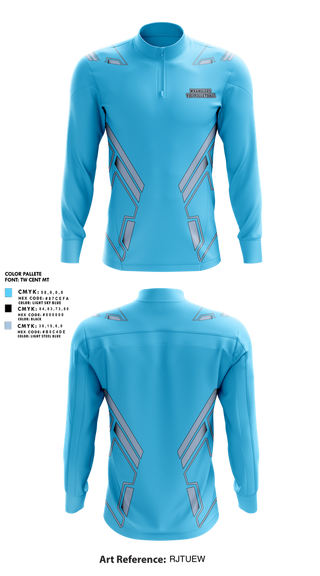 Quarter Zip Jacket, Wranglers VBC, Women's Volleyball, Teamtime, Team time, sublimation, custom sports apparel, team uniforms, spirit wear, spiritwear, sports uniforms, custom shirts, team store, custom team store, fundraiser sports, apparel fundraiser
