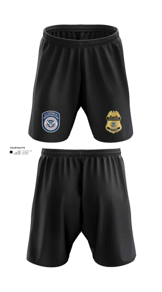 Athletic Shorts With Pockets, US Customs and Border Protection, Police, Teamtime, Team time, sublimation, custom sports apparel, team uniforms, spirit wear, spiritwear, sports uniforms, custom shirts, team store, custom team store, fundraiser sports, apparel fundraiser