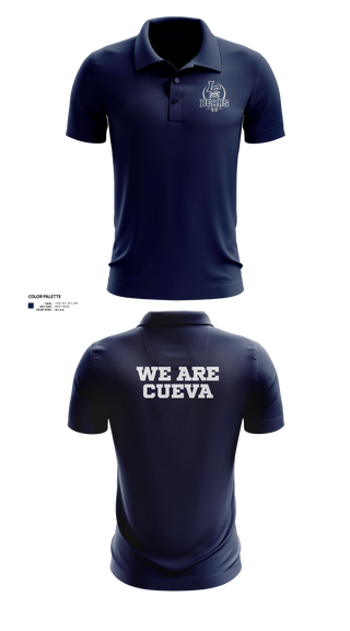 Short Sleeve Performance Polo, La Cueva Bears, Cheer, Teamtime, Team time, sublimation, custom sports apparel, team uniforms, spirit wear, spiritwear, sports uniforms, custom shirts, team store, custom team store, fundraiser sports, apparel fundraiser