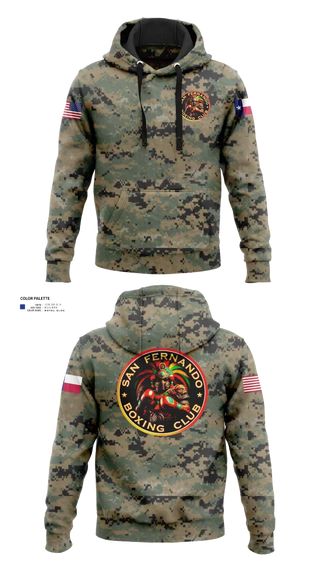 Hoodie, San Fernando Boxing Club, Spirit Store, Teamtime, Team time, sublimation, custom sports apparel, team uniforms, spirit wear, spiritwear, sports uniforms, custom shirts, team store, custom team store, fundraiser sports, apparel fundraiser