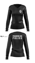 Pasadena I.S.D. 61660668 Women's Long Sleeve V-neck Shirt - 3