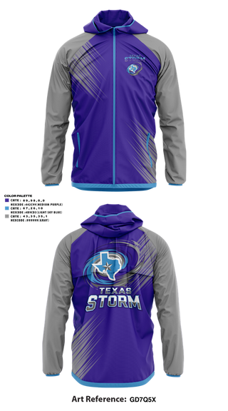 Windbreaker, Texas Storm, Softball, Teamtime, Team time, sublimation, custom sports apparel, team uniforms, spirit wear, spiritwear, sports uniforms, custom shirts, team store, custom team store, fundraiser sports, apparel fundraiser
