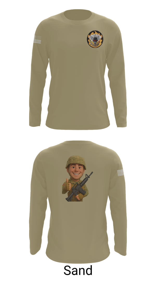 Long Sleeve Performance Shirt, 2-69 GCo, Army, Teamtime, Team time, sublimation, custom sports apparel, team uniforms, spirit wear, spiritwear, sports uniforms, custom shirts, team store, custom team store, fundraiser sports, apparel fundraiser