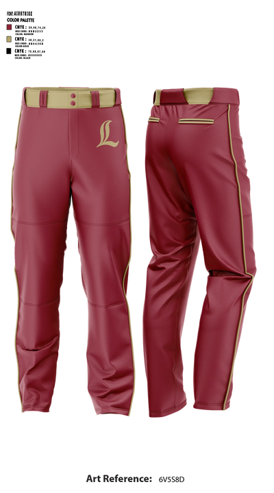 Logan High School Baseball 54642550 Baseball Pants - 5