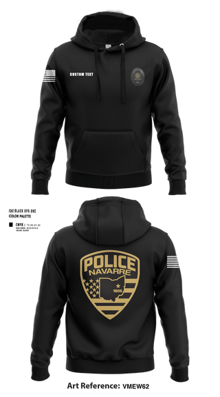 Hoodie, Navarre Police, Police, Teamtime, Team time, sublimation, custom sports apparel, team uniforms, spirit wear, spiritwear, sports uniforms, custom shirts, team store, custom team store, fundraiser sports, apparel fundraiser