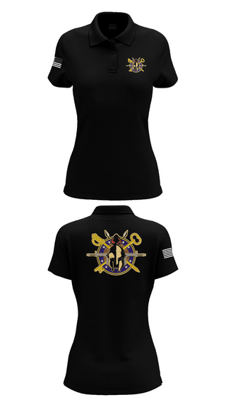 Womens Short Sleeve Performance Polo, A Company 68th DSSB 4ID, , Teamtime, Team time, sublimation, custom sports apparel, team uniforms, spirit wear, spiritwear, sports uniforms, custom shirts, team store, custom team store, fundraiser sports, apparel fundraiser