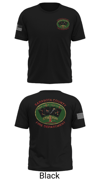 Short Sleeve Performance Shirt, Sarasota county fire dept sta 1, Fire Department, Teamtime, Team time, sublimation, custom sports apparel, team uniforms, spirit wear, spiritwear, sports uniforms, custom shirts, team store, custom team store, fundraiser sports, apparel fundraiser