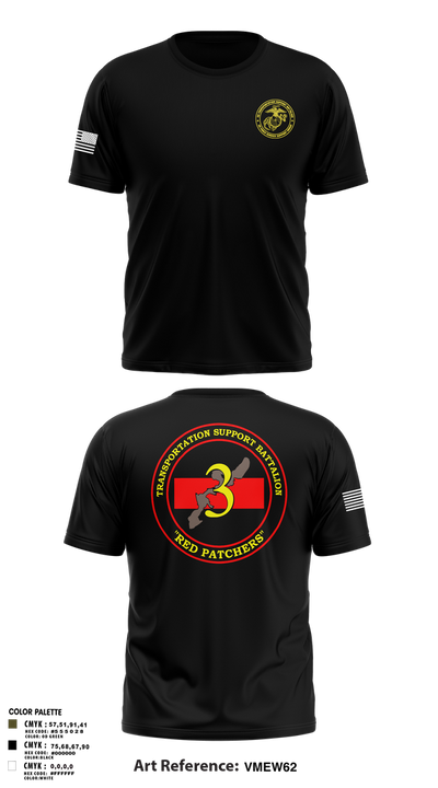 3rd TSB 79006876 Short Sleeve Performance Shirt - 3