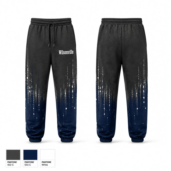 Sweatpants, Wilsonville, Men's Basketball, Teamtime, Team time, sublimation, custom sports apparel, team uniforms, spirit wear, spiritwear, sports uniforms, custom shirts, team store, custom team store, fundraiser sports, apparel fundraiser