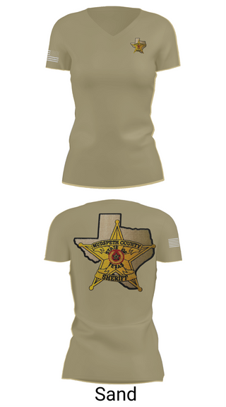 Womens Short Sleeve Vneck Shirt, Hudspeth county sheriff office, , Teamtime, Team time, sublimation, custom sports apparel, team uniforms, spirit wear, spiritwear, sports uniforms, custom shirts, team store, custom team store, fundraiser sports, apparel fundraiser