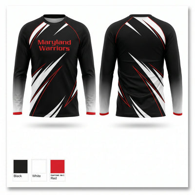 Maryland Warriors Long Sleeve Performance Shirt 1