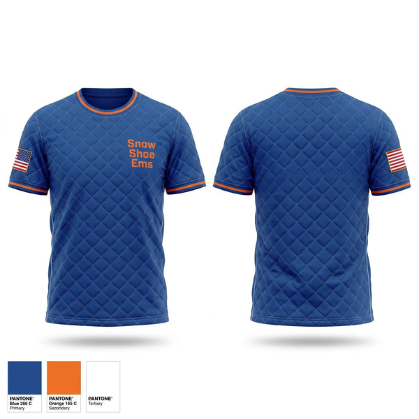 Old School Cotton Feel Shirt, Snow Shoe Ems, EMS/EMT, Teamtime, Team time, sublimation, custom sports apparel, team uniforms, spirit wear, spiritwear, sports uniforms, custom shirts, team store, custom team store, fundraiser sports, apparel fundraiser