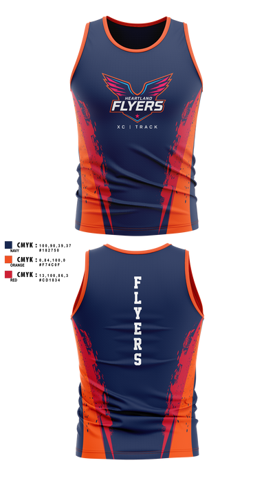 Heartland Flyers 65823739 Men's Track Singlet - 2