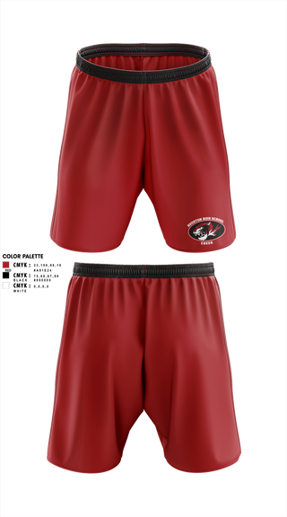Athletic Shorts With Pockets, Houston High School Cheer, Cheer, Teamtime, Team time, sublimation, custom sports apparel, team uniforms, spirit wear, spiritwear, sports uniforms, custom shirts, team store, custom team store, fundraiser sports, apparel fundraiser