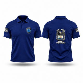 Short Sleeve Performance Polo, Romney Police Department WV, Police, Teamtime, Team time, sublimation, custom sports apparel, team uniforms, spirit wear, spiritwear, sports uniforms, custom shirts, team store, custom team store, fundraiser sports, apparel fundraiser