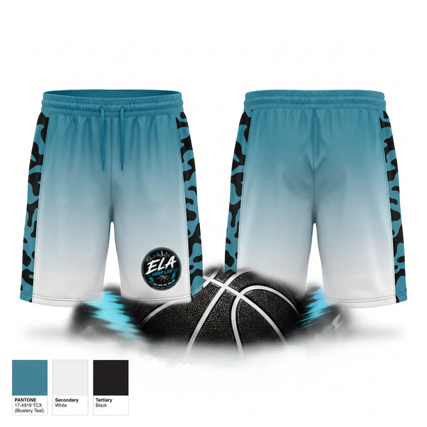 Athletic Shorts With Pockets, ELA hoopers, Women's Basketball, Teamtime, Team time, sublimation, custom sports apparel, team uniforms, spirit wear, spiritwear, sports uniforms, custom shirts, team store, custom team store, fundraiser sports, apparel fundraiser