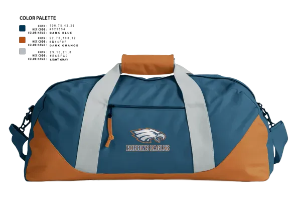 Duffle Bag, Robbins Eagles, , Teamtime, Team time, sublimation, custom sports apparel, team uniforms, spirit wear, spiritwear, sports uniforms, custom shirts, team store, custom team store, fundraiser sports, apparel fundraiser