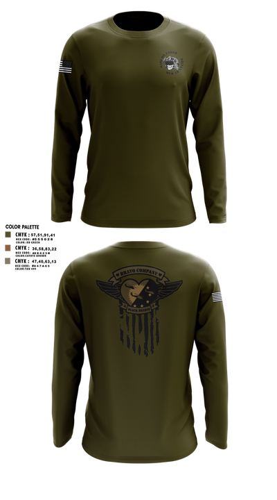B/4-3 Assault Helicopter Battalion 71849339 Long Sleeve Performance Shirt 1