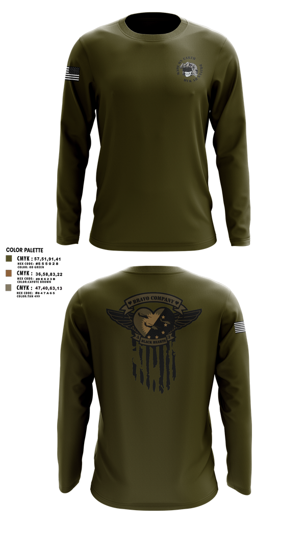 Long Sleeve Performance Shirt, B/4-3 Assault Helicopter Battalion, , Teamtime, Team time, sublimation, custom sports apparel, team uniforms, spirit wear, spiritwear, sports uniforms, custom shirts, team store, custom team store, fundraiser sports, apparel fundraiser