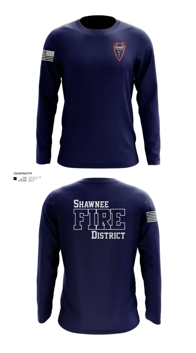 Shawnee Fire District 96623811 Long Sleeve Performance Shirt 2