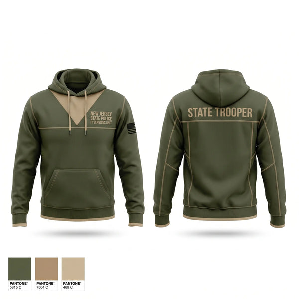 Hoodie, New Jersey State Police - IT Services Unit, Police, Teamtime, Team time, sublimation, custom sports apparel, team uniforms, spirit wear, spiritwear, sports uniforms, custom shirts, team store, custom team store, fundraiser sports, apparel fundraiser