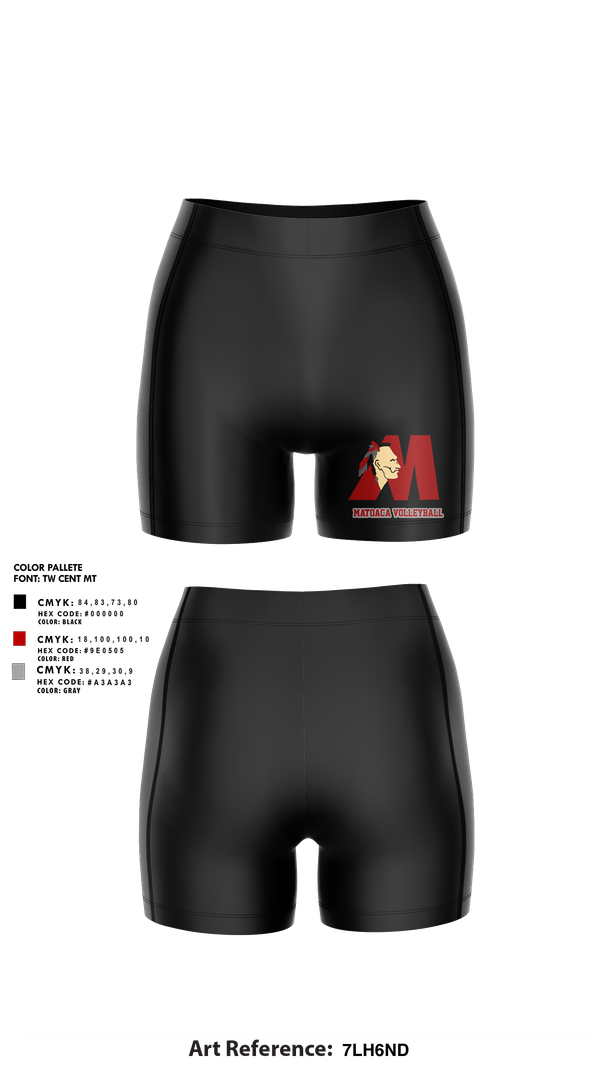 Womens Shorts, Matoaca High School Volleyball, Women's Volleyball, Teamtime, Team time, sublimation, custom sports apparel, team uniforms, spirit wear, spiritwear, sports uniforms, custom shirts, team store, custom team store, fundraiser sports, apparel fundraiser