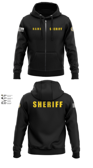 Zip Hoodie, JEFFERSON COUNTY SHERIFFS OFFICE, Police, Teamtime, Team time, sublimation, custom sports apparel, team uniforms, spirit wear, spiritwear, sports uniforms, custom shirts, team store, custom team store, fundraiser sports, apparel fundraiser