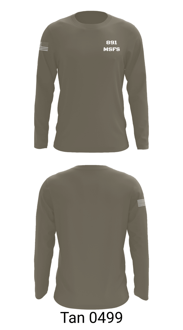 Long Sleeve Performance Shirt, 891 MSFS, Air Force, Teamtime, Team time, sublimation, custom sports apparel, team uniforms, spirit wear, spiritwear, sports uniforms, custom shirts, team store, custom team store, fundraiser sports, apparel fundraiser